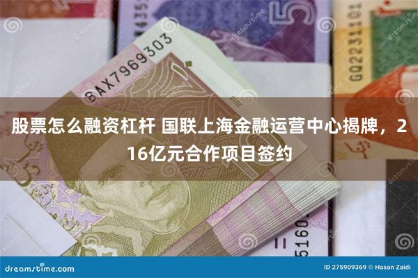 股票怎么融资杠杆 国联上海金融运营中心揭牌，216亿元合作项目签约