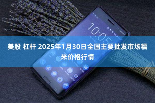 美股 杠杆 2025年1月30日全国主要批发市场糯米价格行情